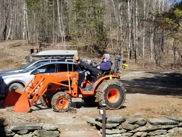 Picture of Pete working a tractor