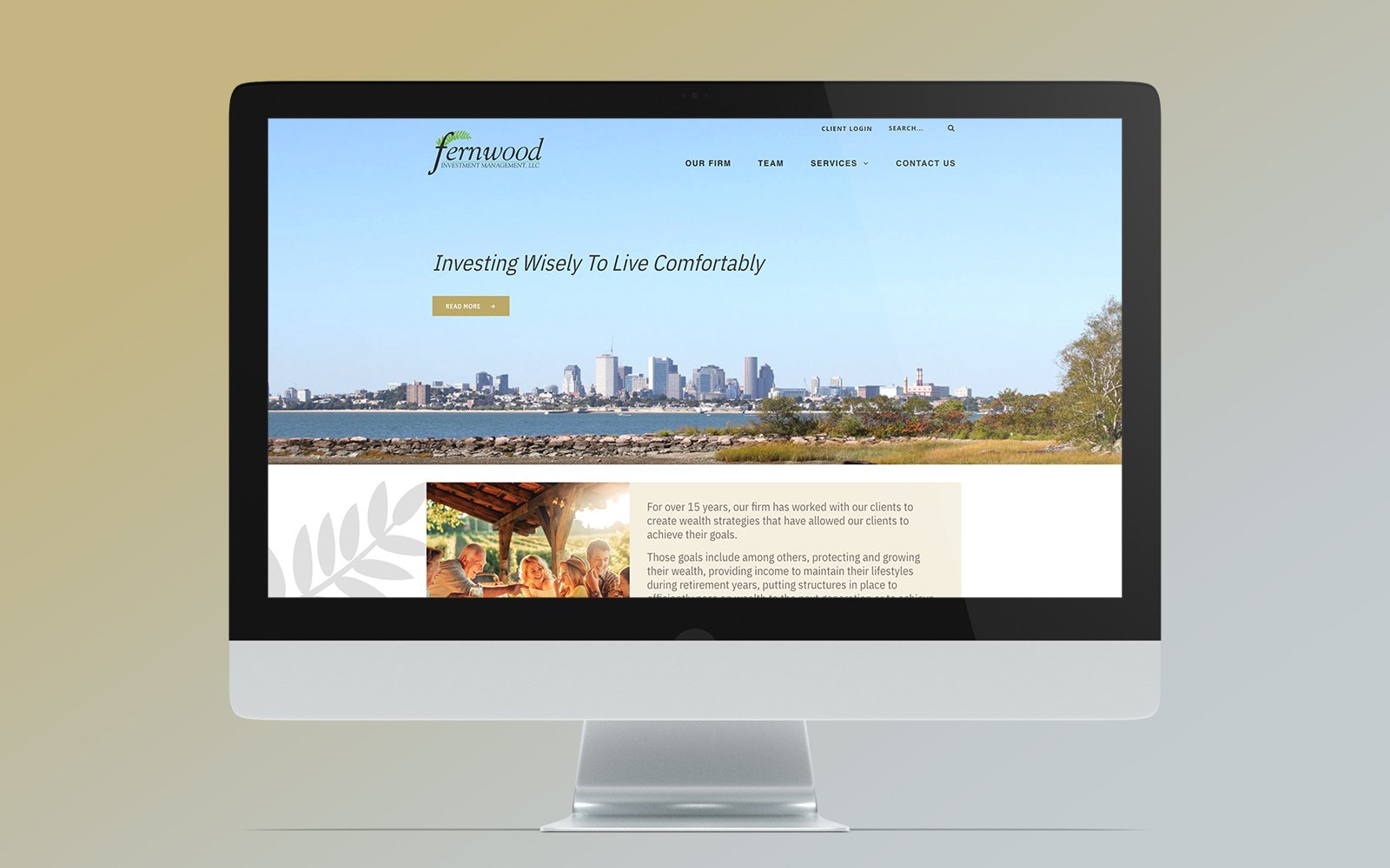 fernwood website on desktop
