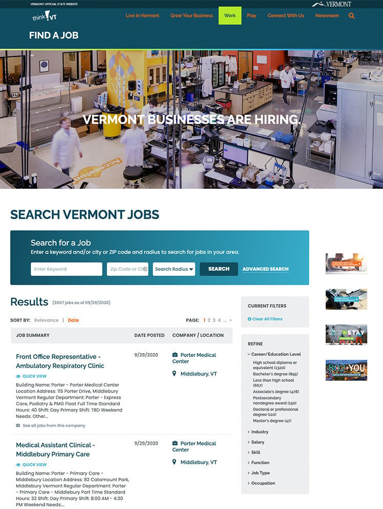 Primary image for Think Vermont Job Search Board Plugin