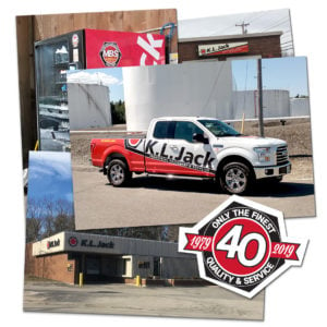 K.L. Jack truck and logo