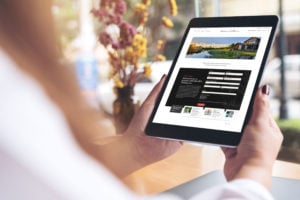 New Merrill L. Thomas Sell Your Property Page on iPad