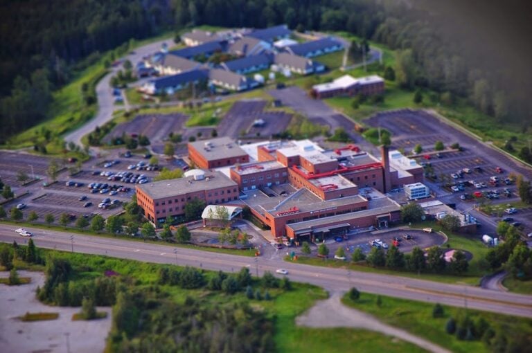 Aerial view of Central Vermont Medical Center