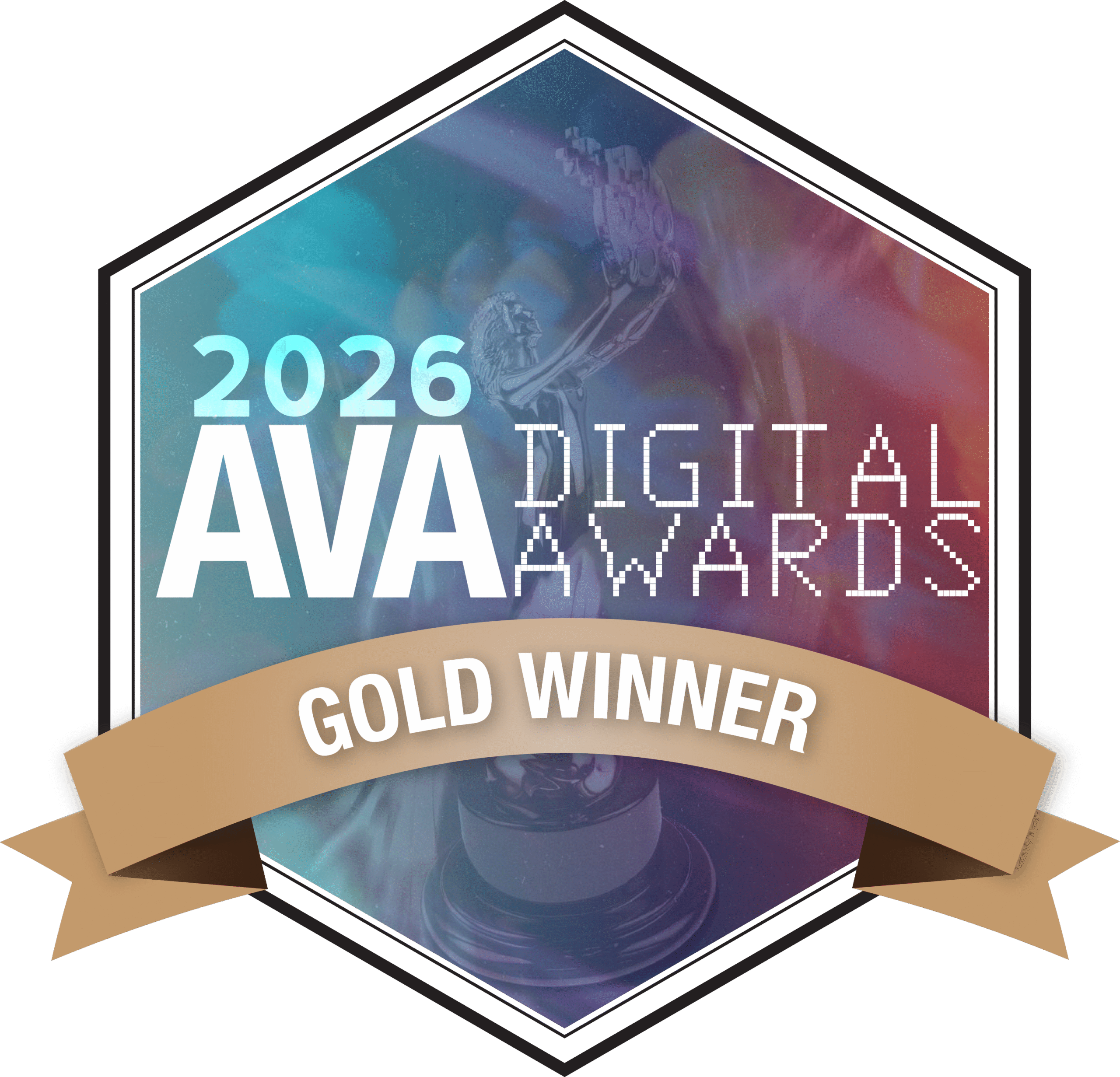 Gold 2026 AVA Digital Awards logo