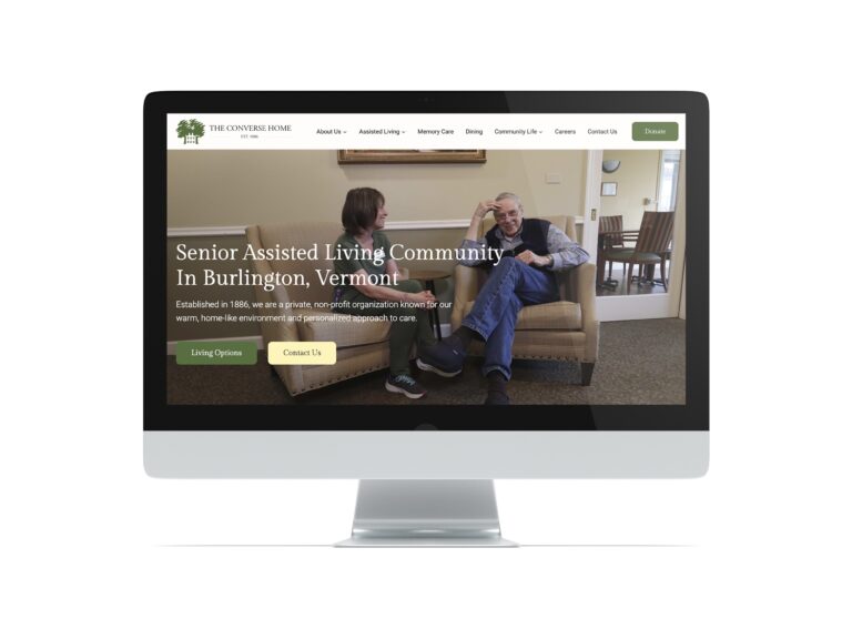 The Converse Home's new homepage on a desktop computer